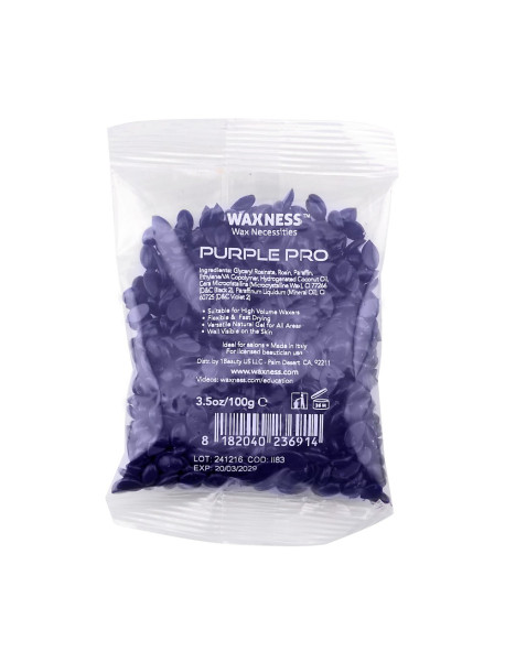 Purple Professional Hard Wax Beads 3.5 OZ / 100 G