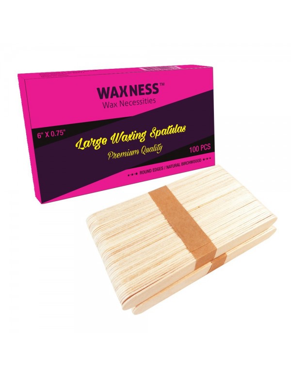 Small 100x Waxing Applicator Sticks Wood Wax Spatulas Wax Bean
